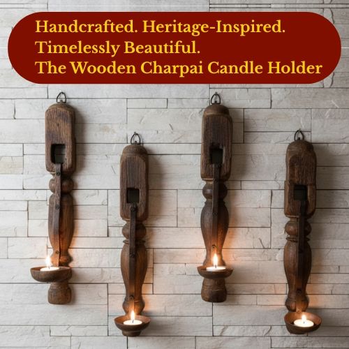 Charpai Candle Holder