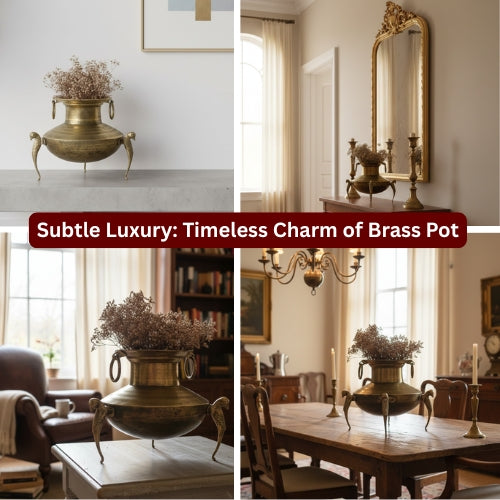 Timeless Elegance: Discover the Antique Brass Pot