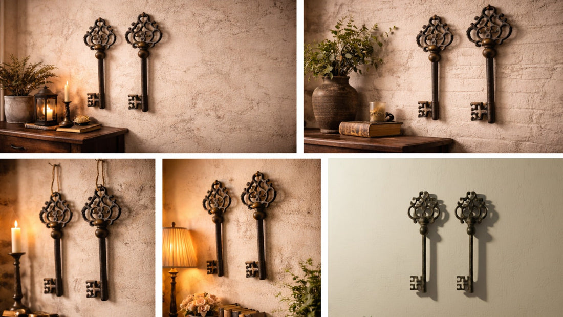 Vintage Charm: Antique Keys as Wall Art