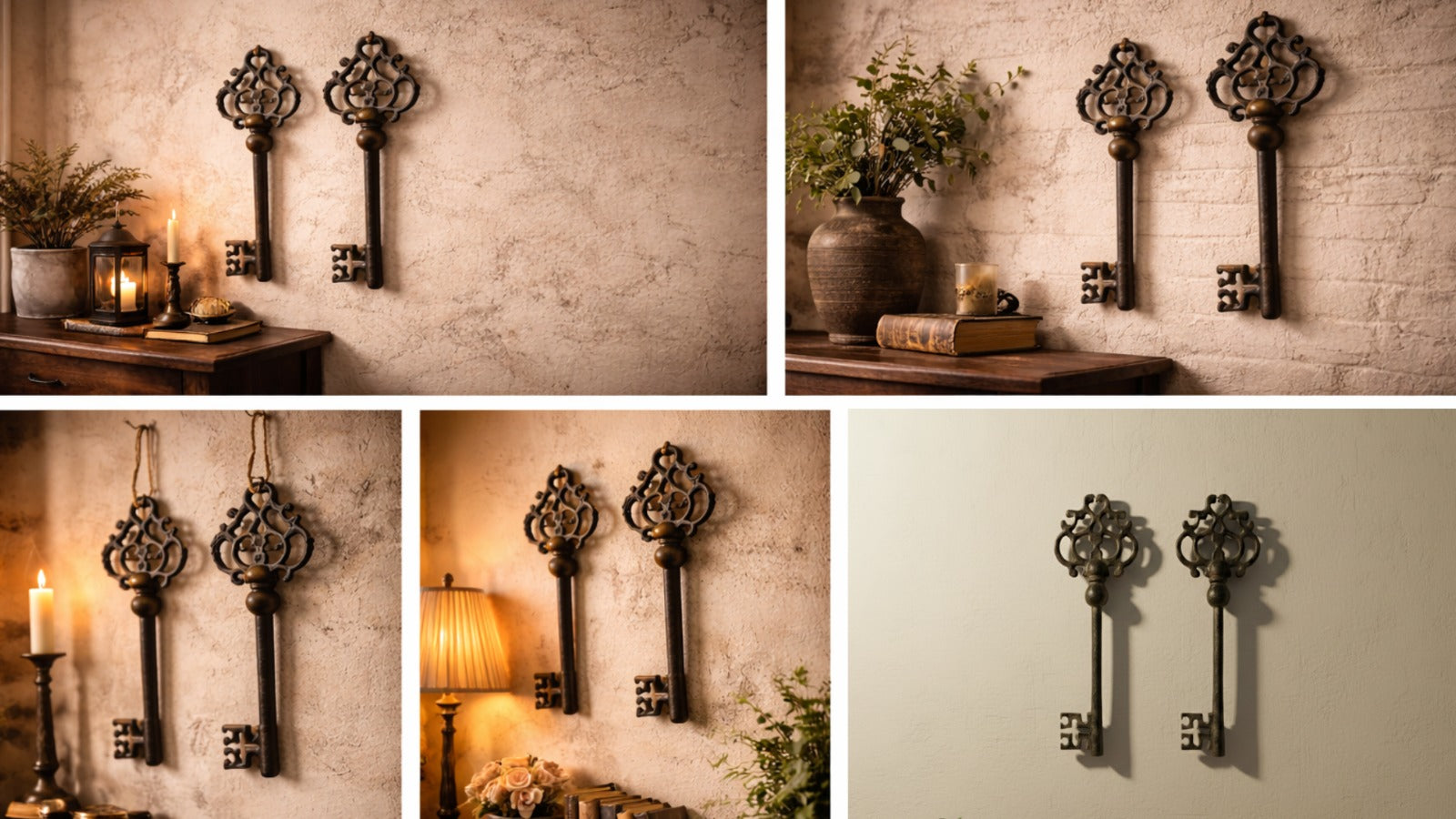 Vintage Charm: Antique Keys as Wall Art