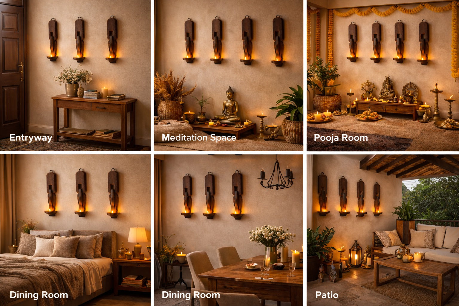 Illuminating Tradition: The Wooden Charpai Candle Holder