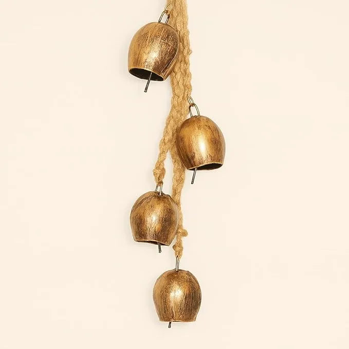 Fabulo Brass Hanging Bells for Home Decor