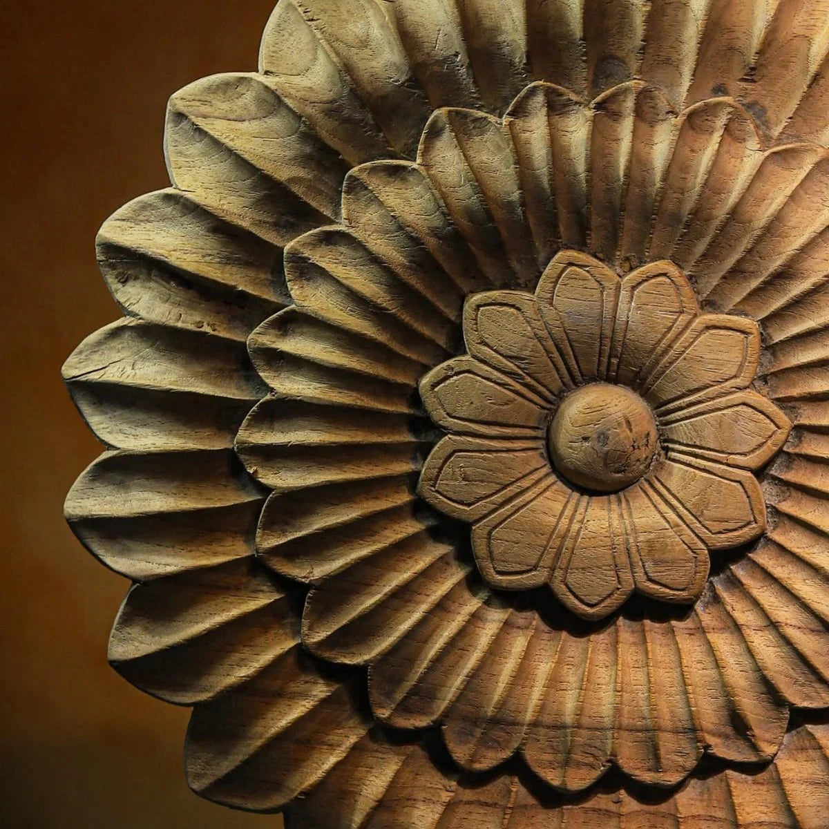 Drifted Wood Flower Decor - Dia 14"