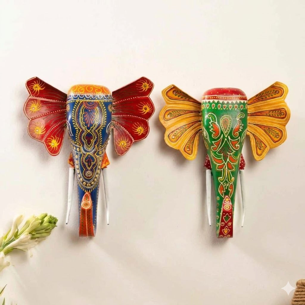 Hand-painted Elephant Head (1+1 FREE)