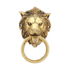 Brass Lion Face Shape Design Door Pull Handle