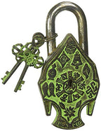 Brass Buddha Lock with Two Keys