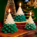 Christmas Tree Candles Pack of 2 Vanilla Scented Soy Wax Candles