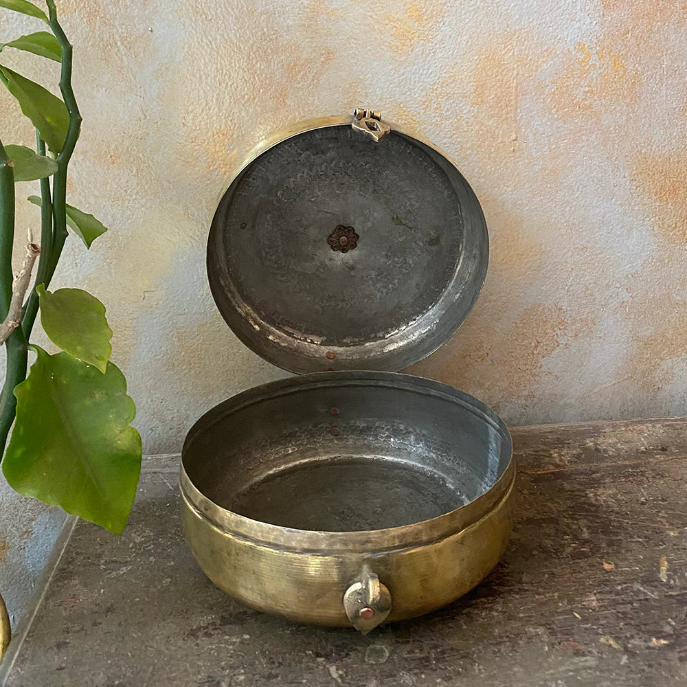 Antique Brass Chapathi Box