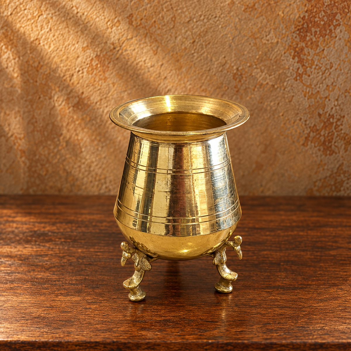 Pure vintage brass pital lota 2 piece with brass parat for home decor