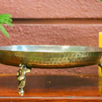Vintage Brass Urli/Parath on Legs