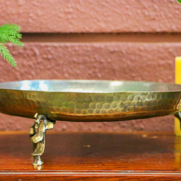 Vintage Brass Urli/Parath on Legs