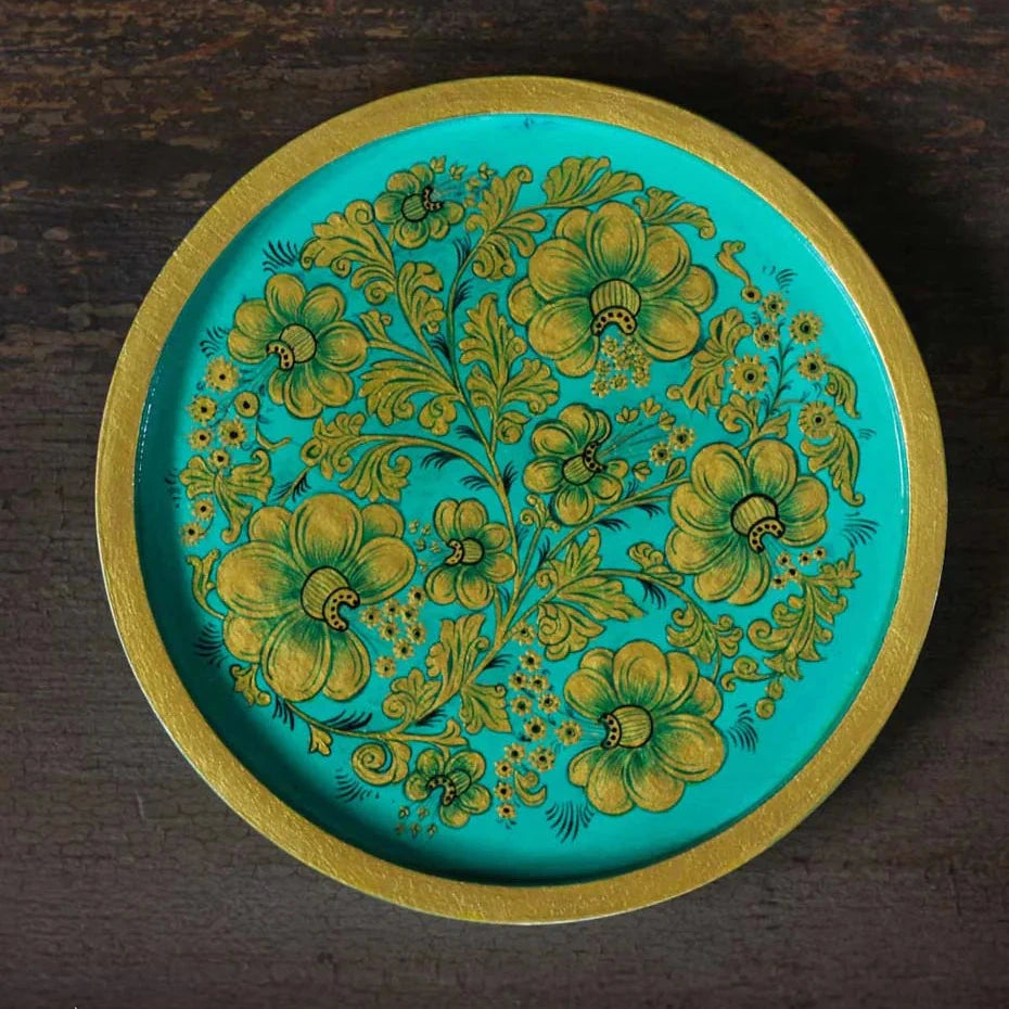 Mughal Floral Wall Plate - 8"