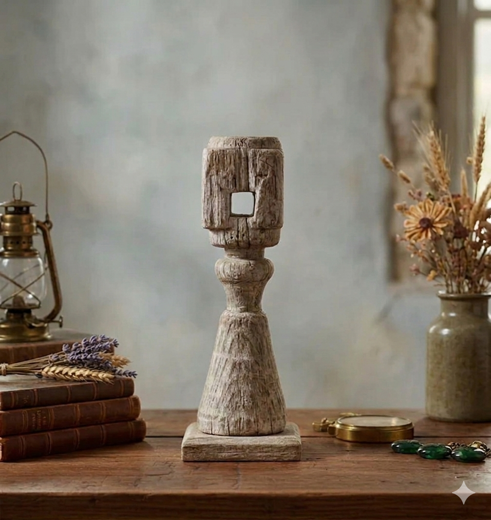Khaat Foot Pedestal Candle Stand
