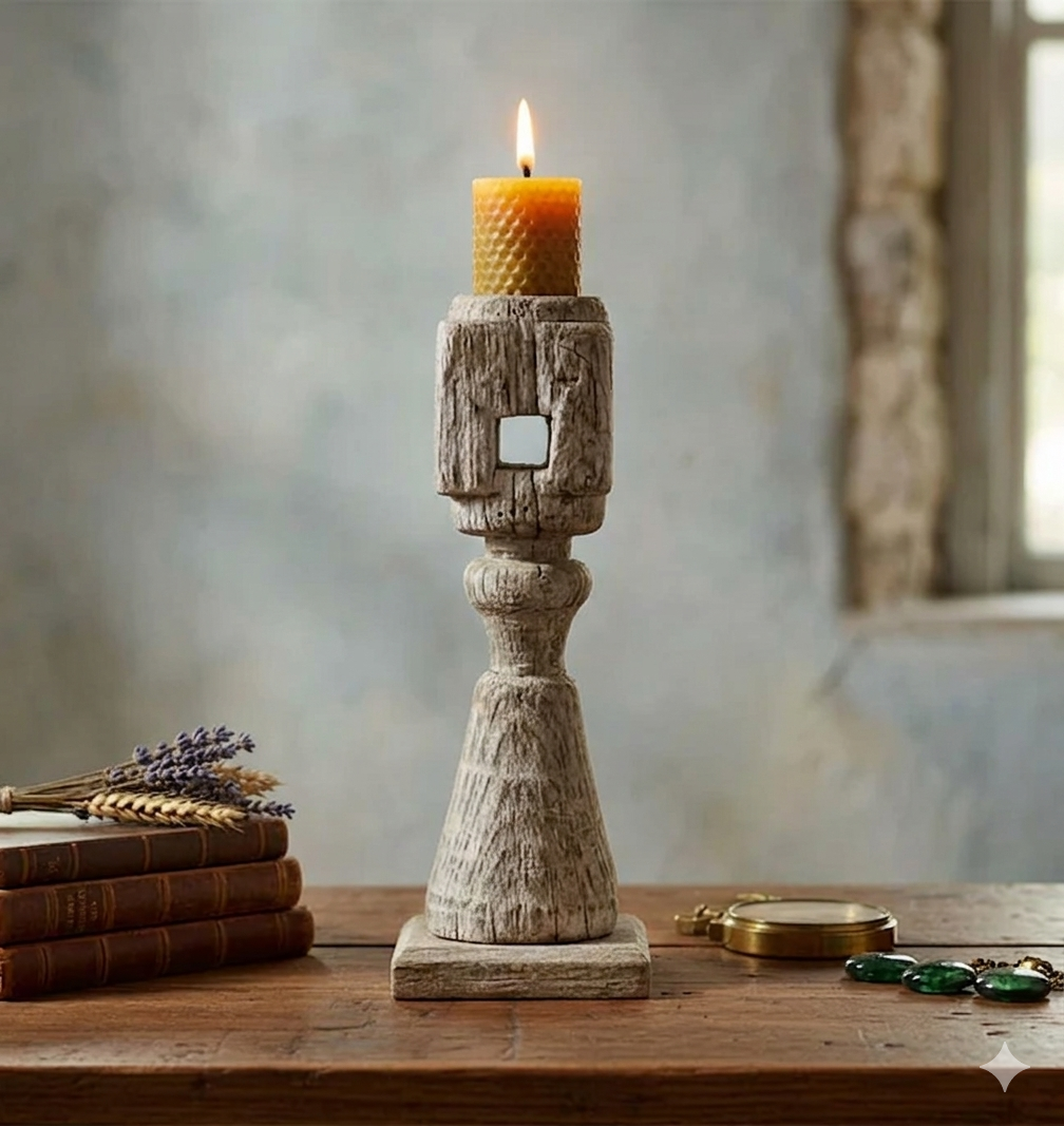 Khaat Foot Pedestal Candle Stand