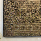 Peacock Handcrafted Wooden Carved Wall Panel (Vintage)