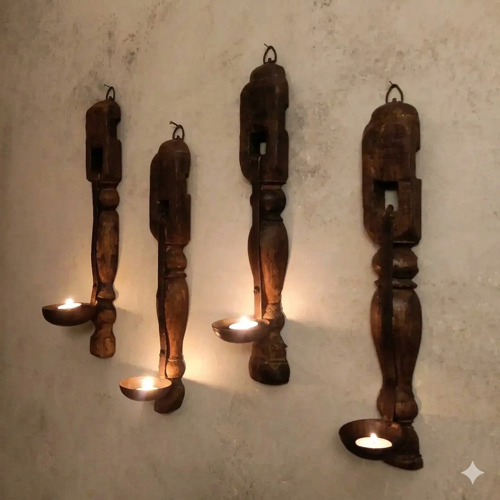 Charpai Candle Holder