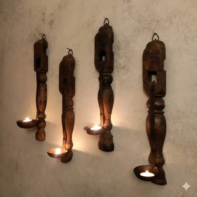 Charpai Candle Holder
