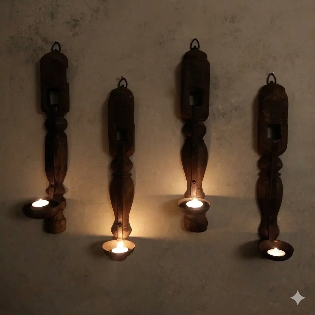 Charpai Candle Holder