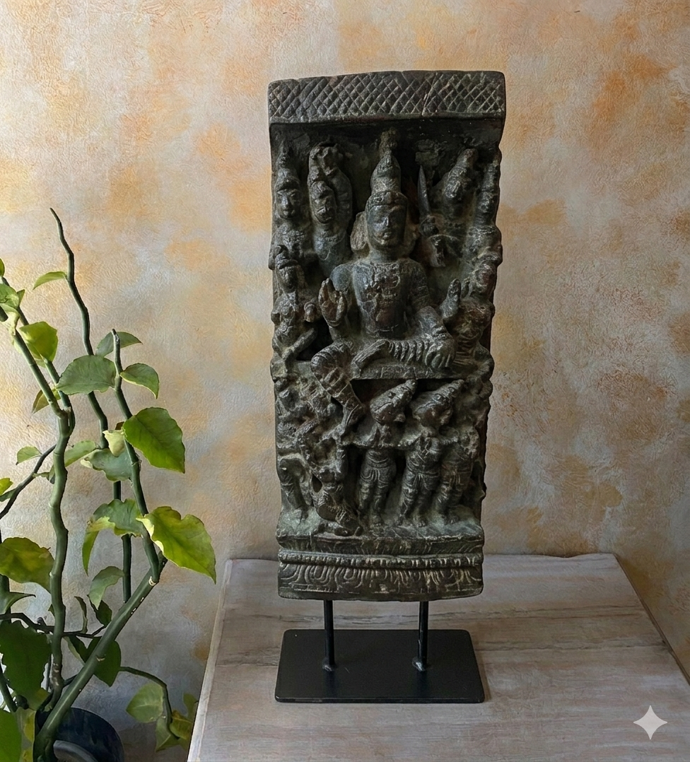 Antique Teak Wood Lord Lakshmi Narasimha Statue - 10 Avatar's