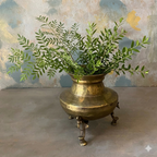 Antique Brass Pot Small