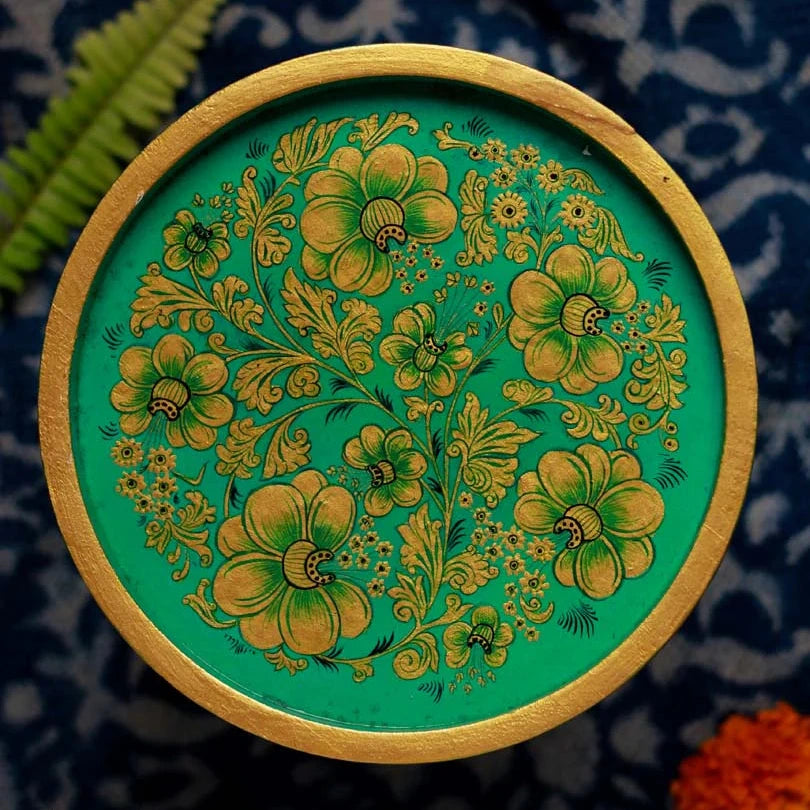 Mughal Floral Wall Plate - 8"