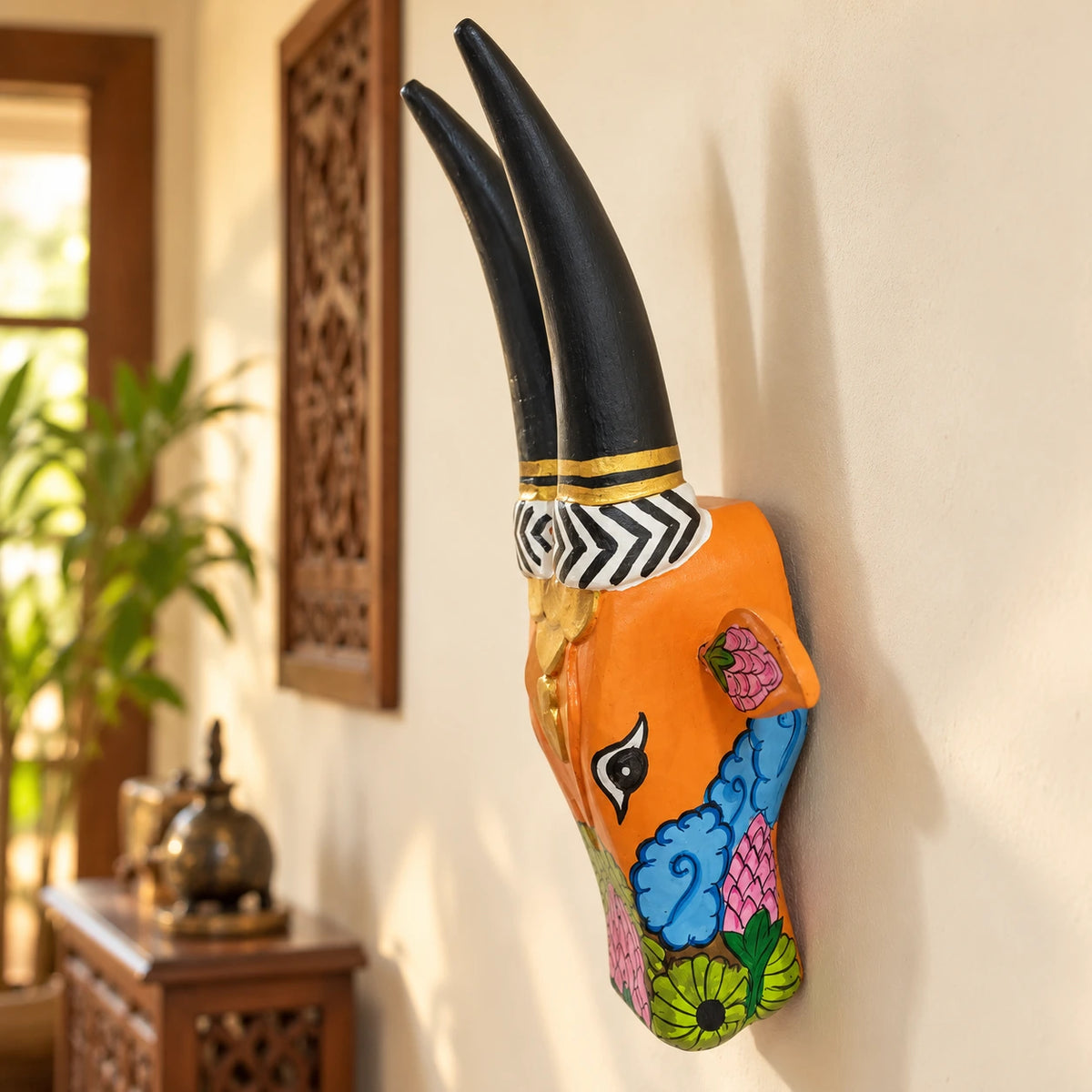 Cow Heads Hand-painted (1+1 FREE) - 16"
