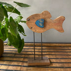 Fishie on Tall Stand - Double Sided