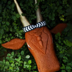 Wooden Cow Head Wall Decor - 15"