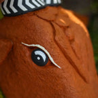 Wooden Cow Head Wall Decor - 15"