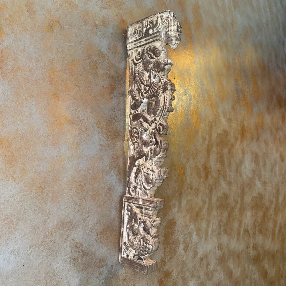 Antique Carved Wooden Wall Bracket