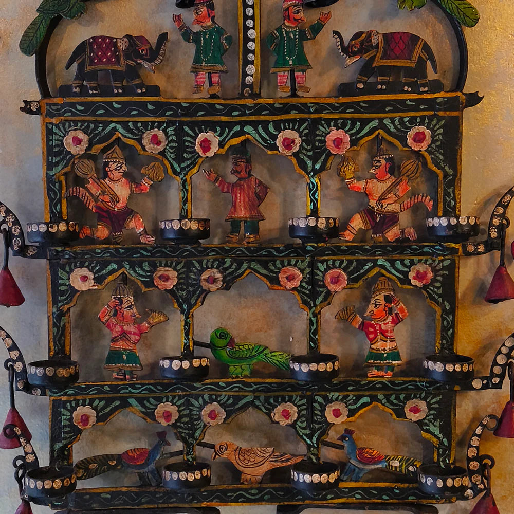 Painted Toran T-light Candle Holder