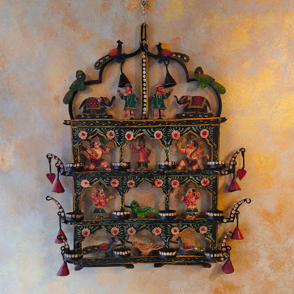 Painted Toran T-light Candle Holder