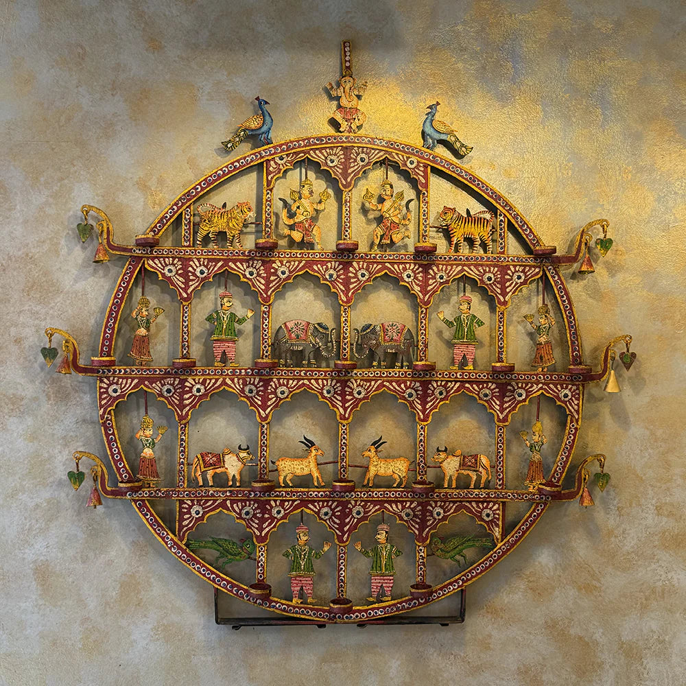Painted Toran T-light Candle Holder