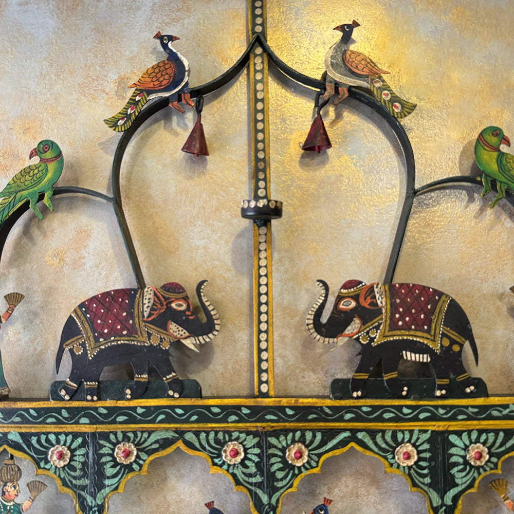 Painted Large Toran T-light Candle Holder