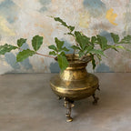 Antique Brass Pot Small