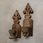 Antique Carved Wall Candle Holder (Single Piece)