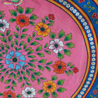 Wooden Round Table - Pink