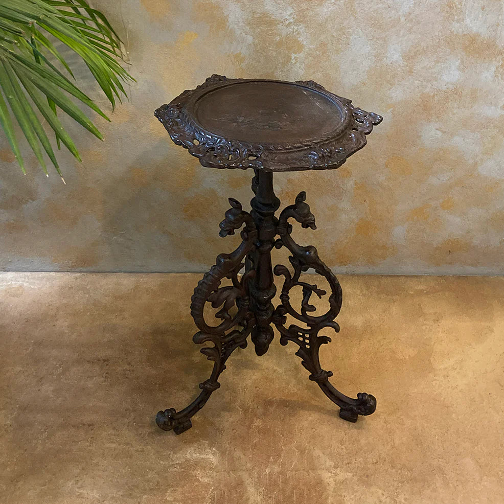 Rust Garden Table / Pot Holder
