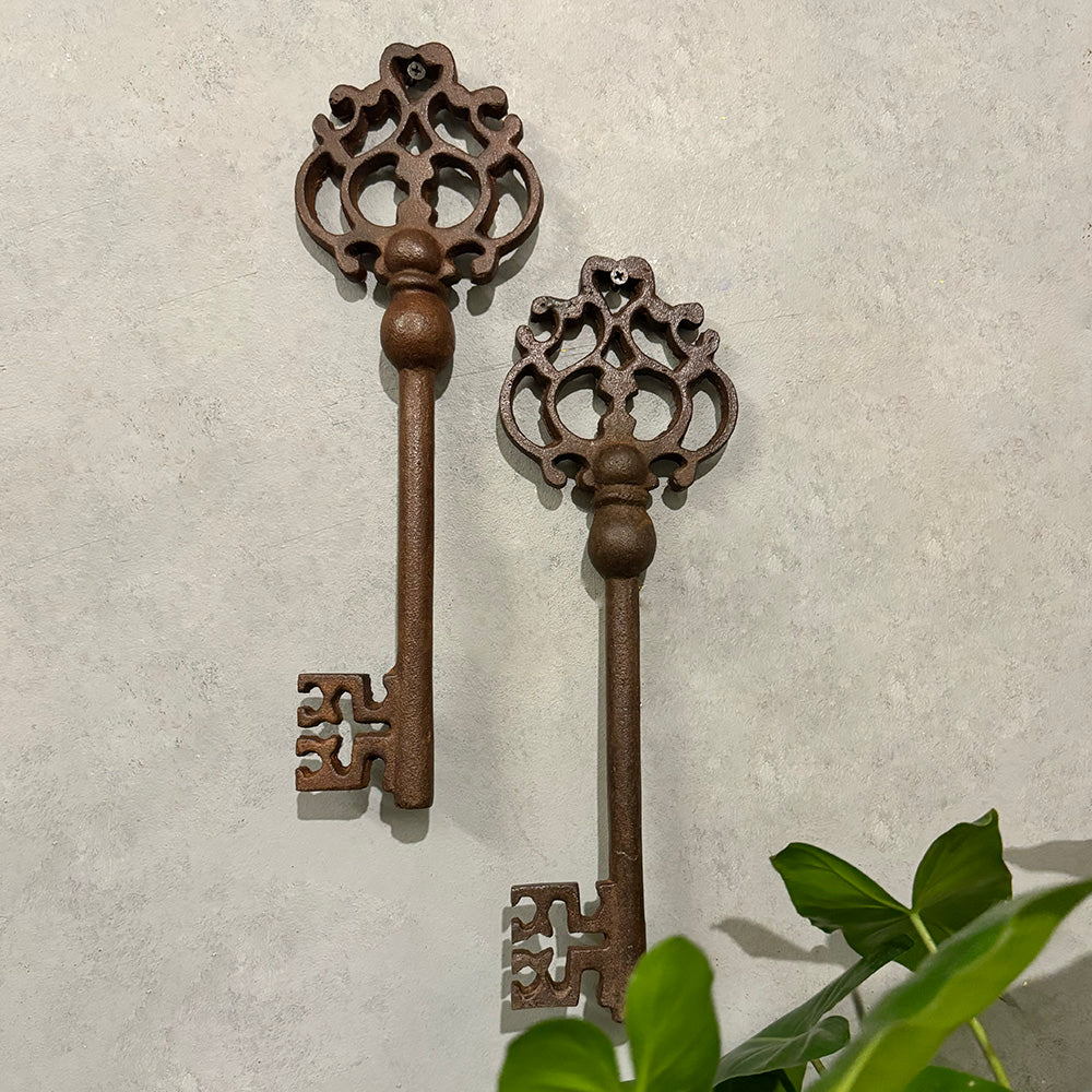 Buy 2 Set, Get 1 Free, Large Vintage Keys Antiquely Home Decor