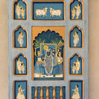 Hand Painted Pichwai Wooden Jharoka