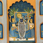 Hand Painted Pichwai Wooden Jharoka