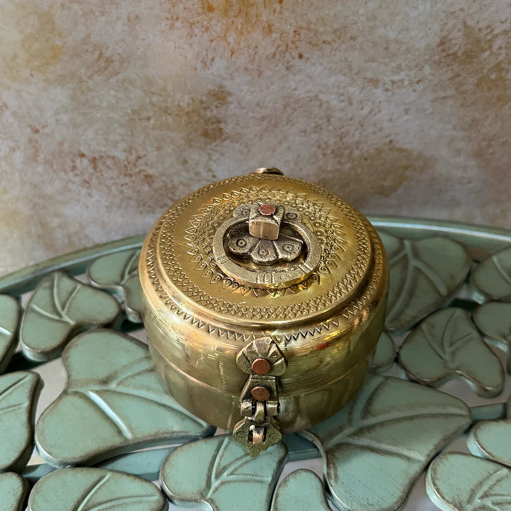 Antique Brass Box