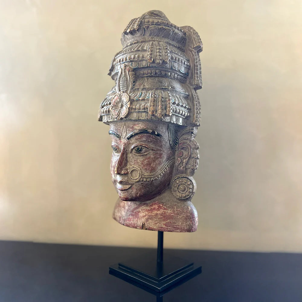 Carved Deity on Stand