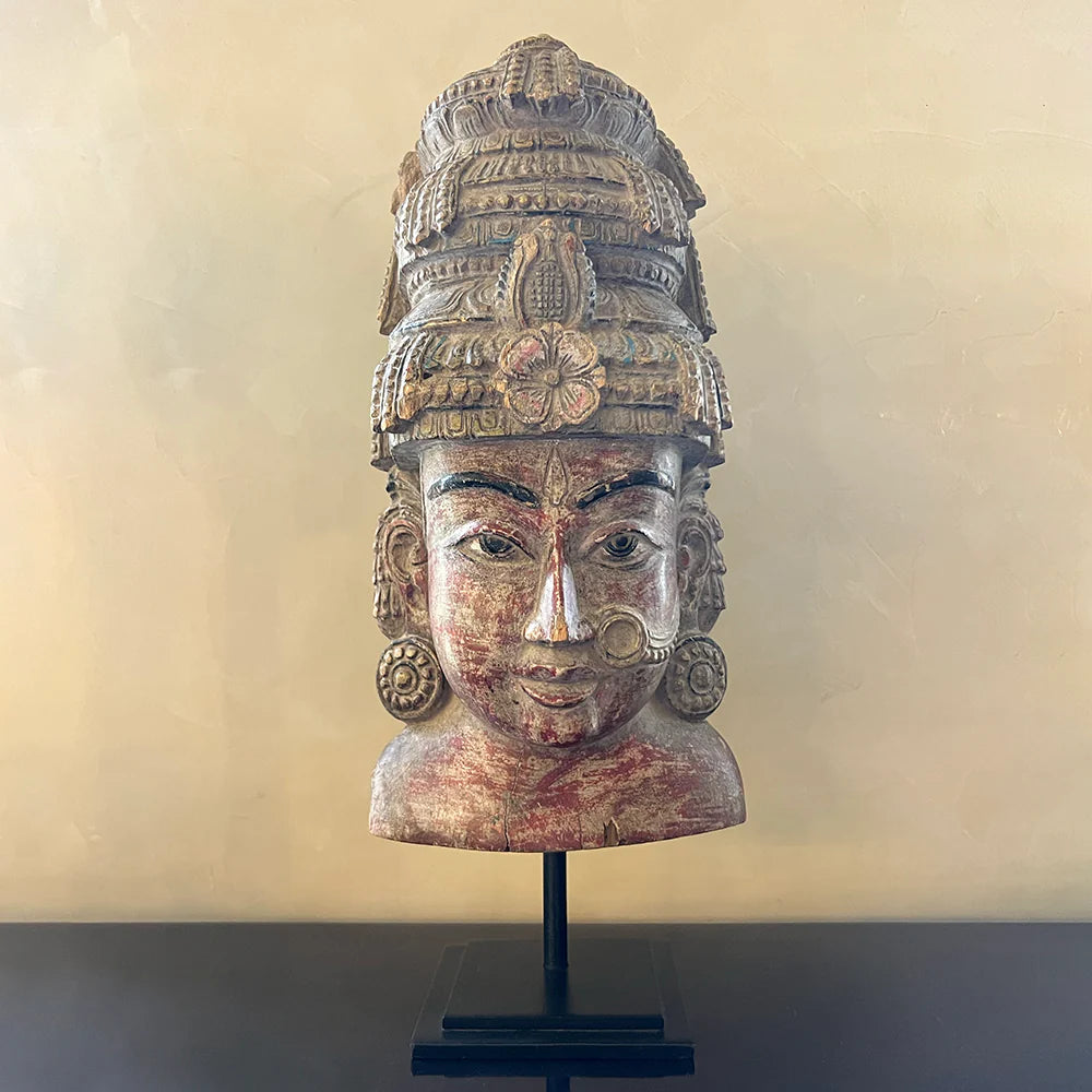 Carved Deity on Stand