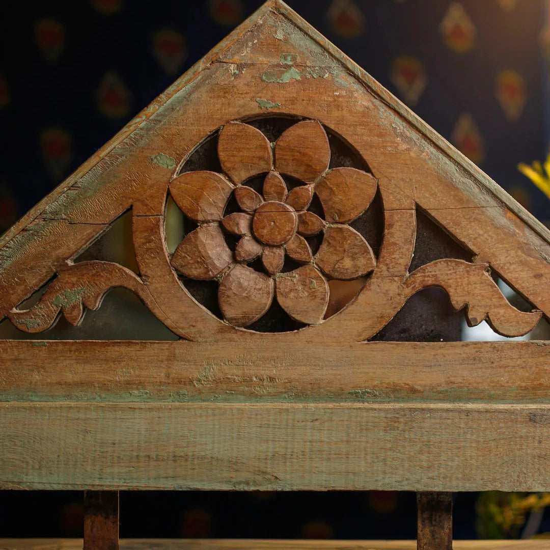 Antique Wooden Carving on Stand