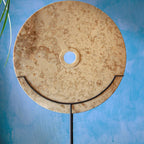 Marble Disc Table Decor on Stand