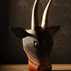 Wooden Cow Head Wall Decor - 15"