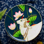 Pichwai Handpainted Wall Plate - 9"