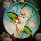 Pichwai Cow Handpainted Wall Plate - 10"