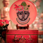 Pichwai Krishna Handpainted Wall Plate - 9"